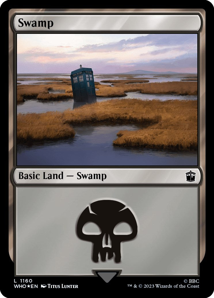 Swamp (1160) (Surge Foil) [Doctor Who] | Tabernacle Games