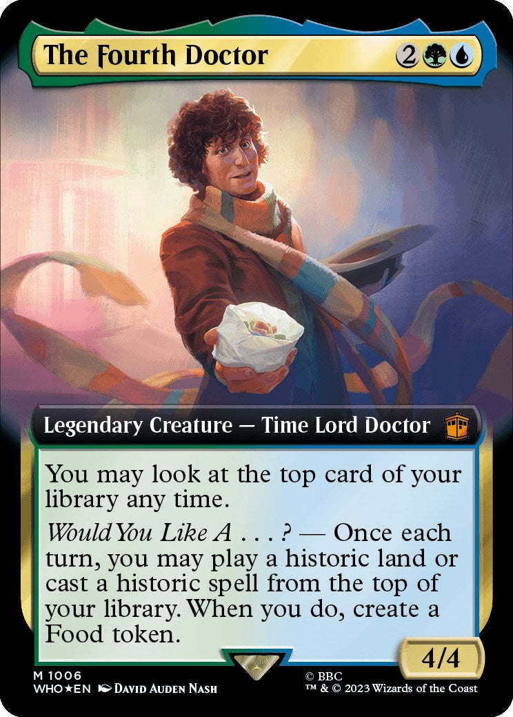 The Fourth Doctor (Extended Art) (Surge Foil) [Doctor Who] | Tabernacle Games