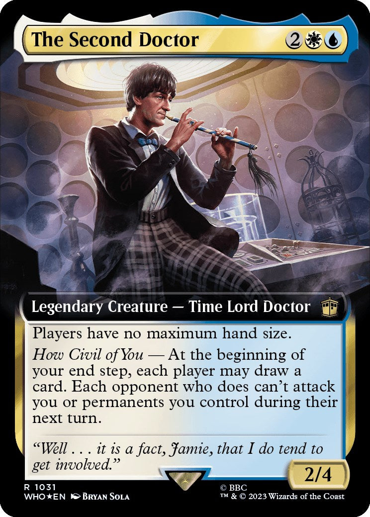 The Second Doctor (Extended Art) (Surge Foil) [Doctor Who] | Tabernacle Games