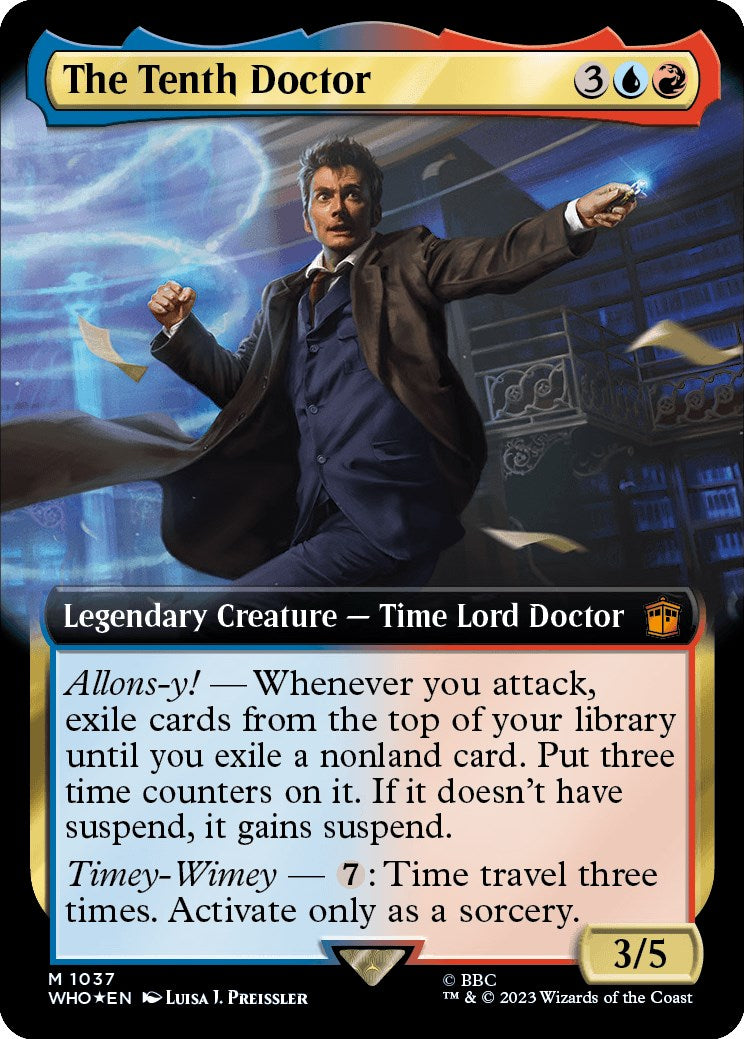 The Tenth Doctor (Extended Art) (Surge Foil) [Doctor Who] | Tabernacle Games