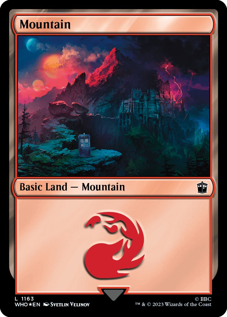 Mountain (1163) (Surge Foil) [Doctor Who] | Tabernacle Games