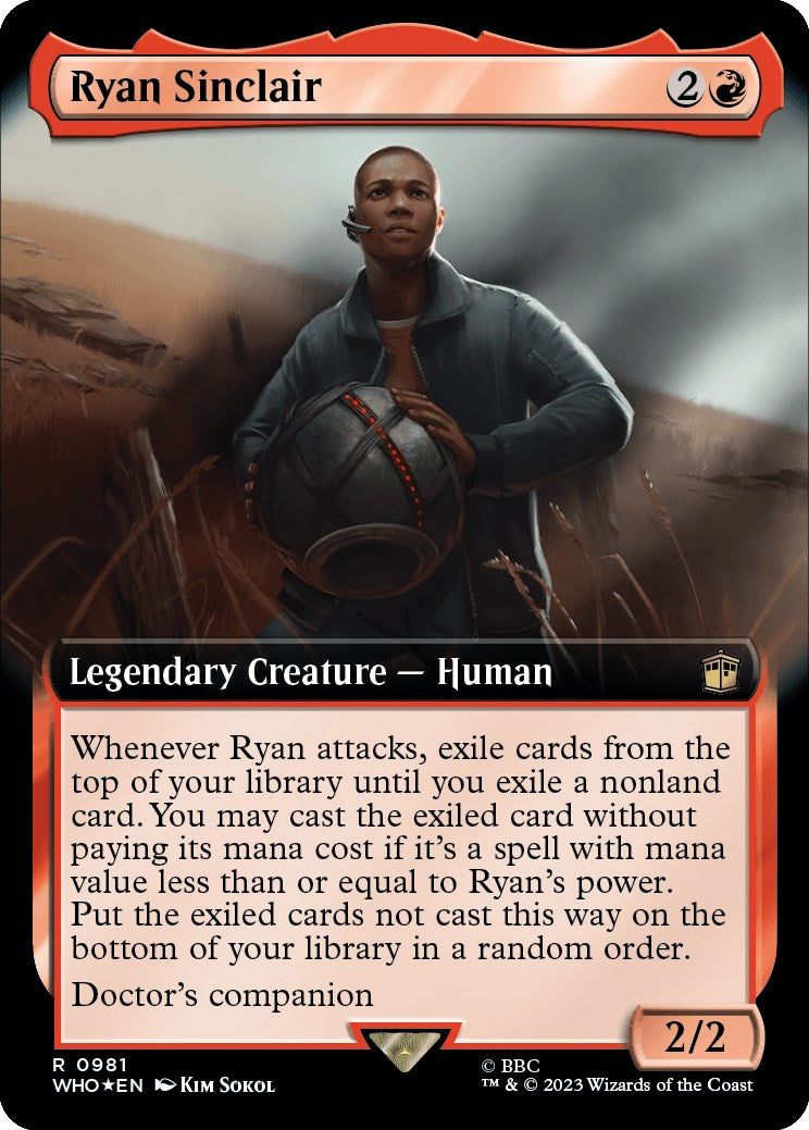 Ryan Sinclair (Extended Art) (Surge Foil) [Doctor Who] | Tabernacle Games