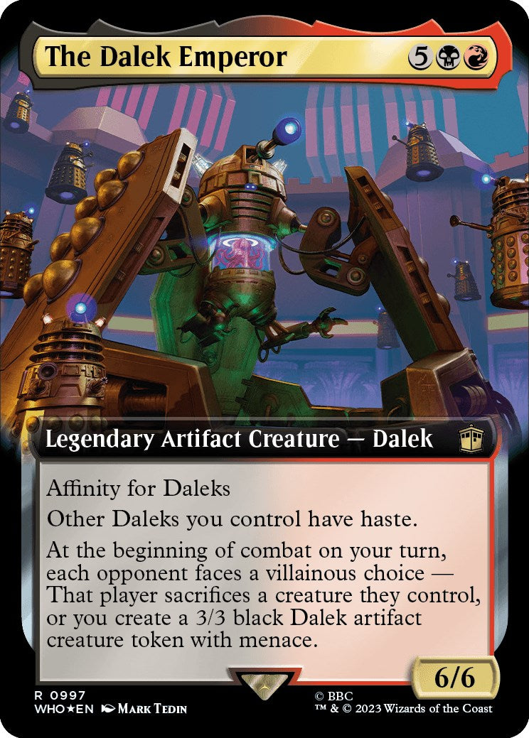 The Dalek Emperor (Extended Art) (Surge Foil) [Doctor Who] | Tabernacle Games