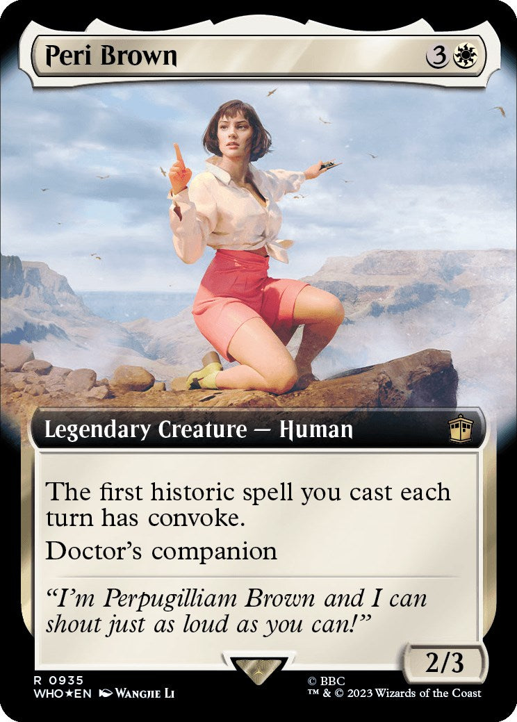 Peri Brown (Extended Art) (Surge Foil) [Doctor Who] | Tabernacle Games