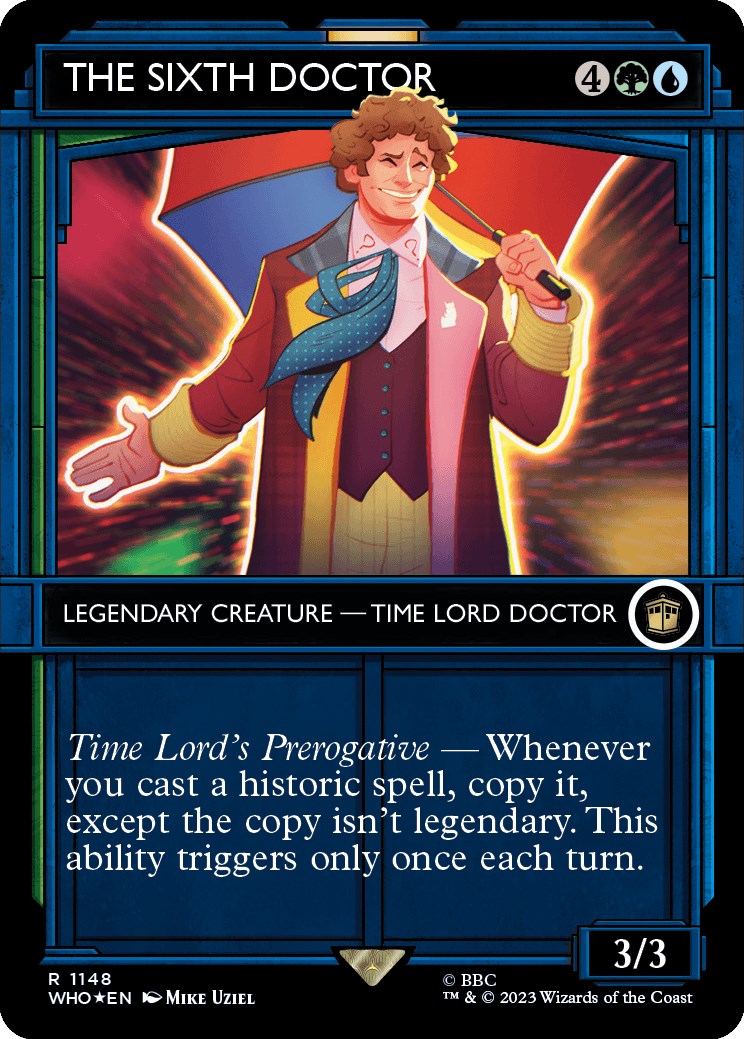 The Sixth Doctor (Showcase) (Surge Foil) [Doctor Who] | Tabernacle Games