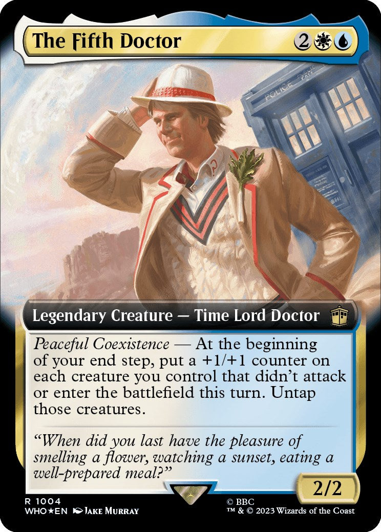 The Fifth Doctor (Extended Art) (Surge Foil) [Doctor Who] | Tabernacle Games