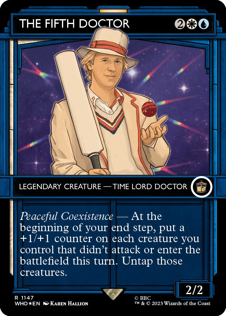 The Fifth Doctor (Showcase) (Surge Foil) [Doctor Who] | Tabernacle Games