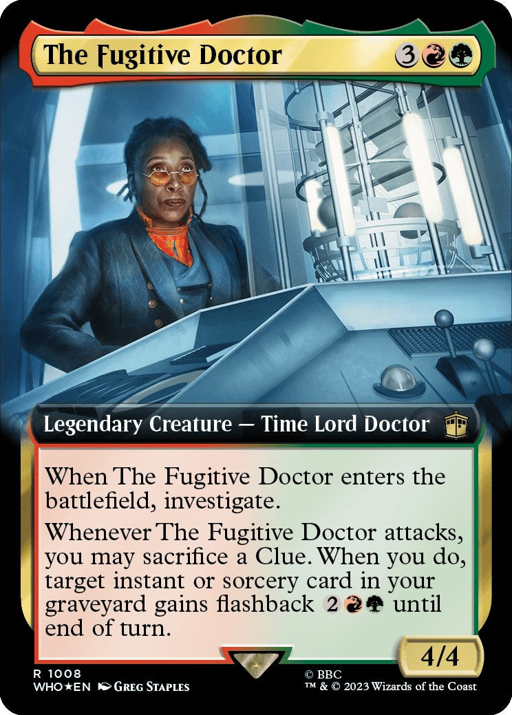 The Fugitive Doctor (Extended Art) (Surge Foil) [Doctor Who] | Tabernacle Games