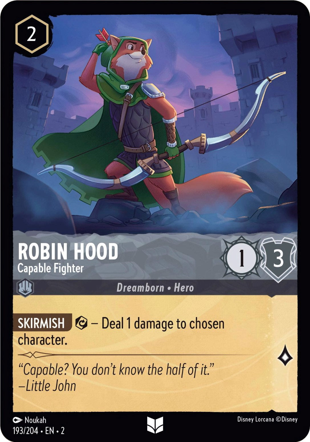 Robin Hood - Capable Fighter (193/204) [Rise of the Floodborn] | Tabernacle Games