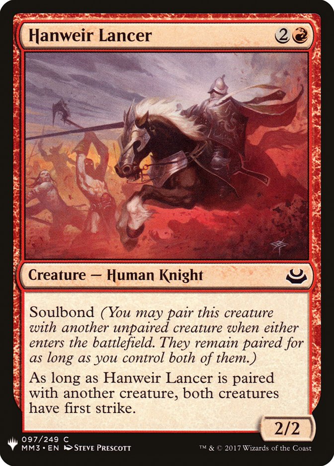 Hanweir Lancer [Mystery Booster] | Tabernacle Games