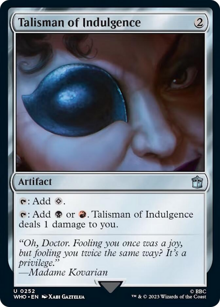 Talisman of Indulgence [Doctor Who] | Tabernacle Games