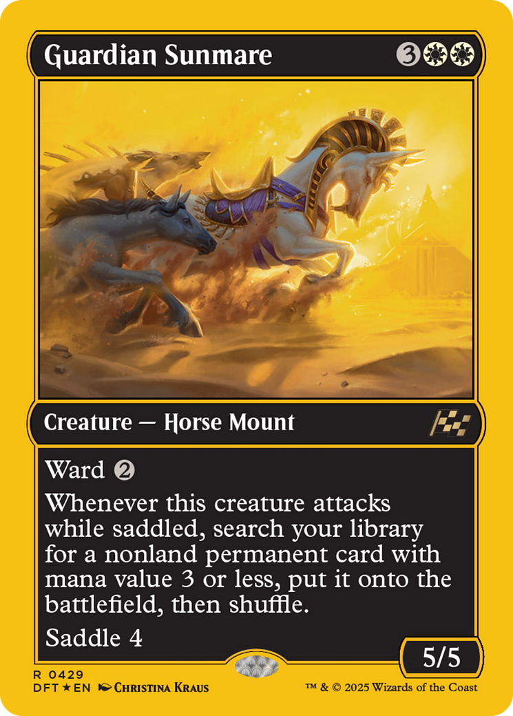 Guardian Sunmare (First-Place Foil) [Aetherdrift] | Tabernacle Games