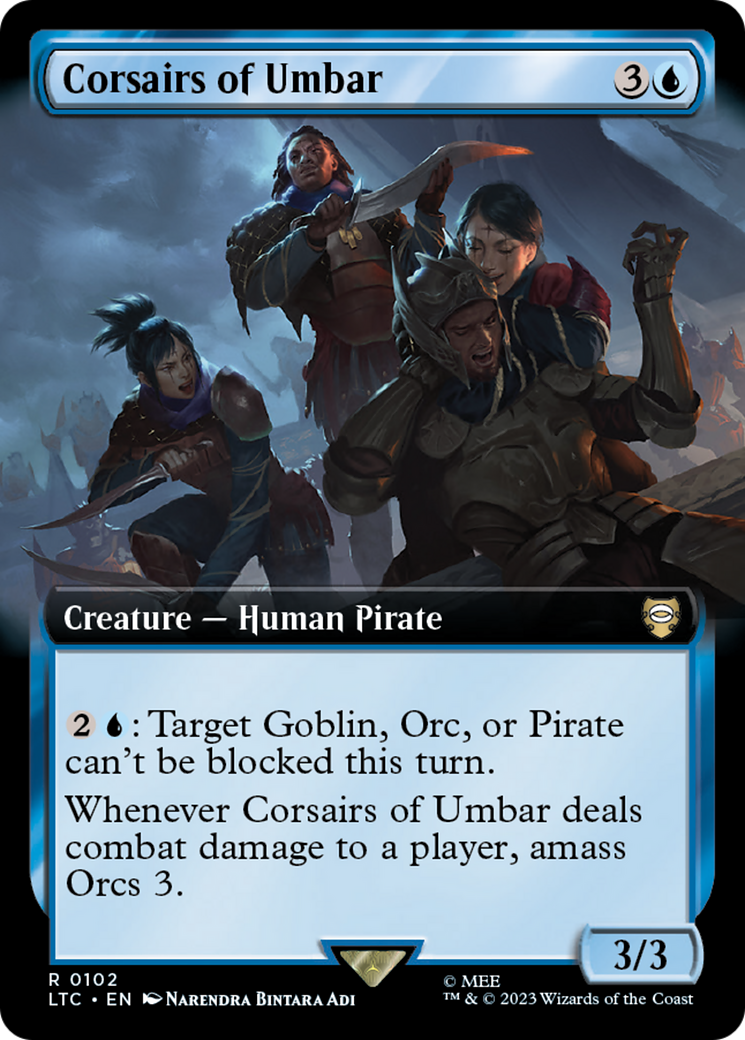 Corsairs of Umbar (Extended Art) [The Lord of the Rings: Tales of Middle-Earth Commander] | Tabernacle Games