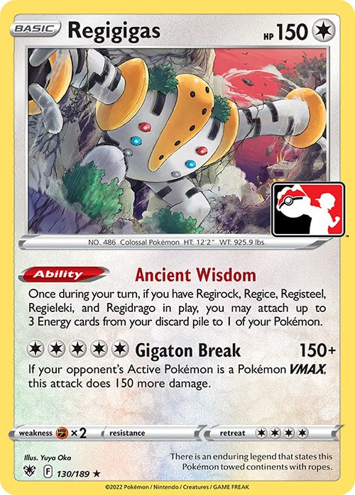 Regigigas (130/189) [Prize Pack Series Three] | Tabernacle Games