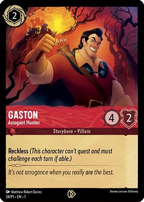 Gaston - Arrogant Hunter (24) [Promo Cards] | Tabernacle Games
