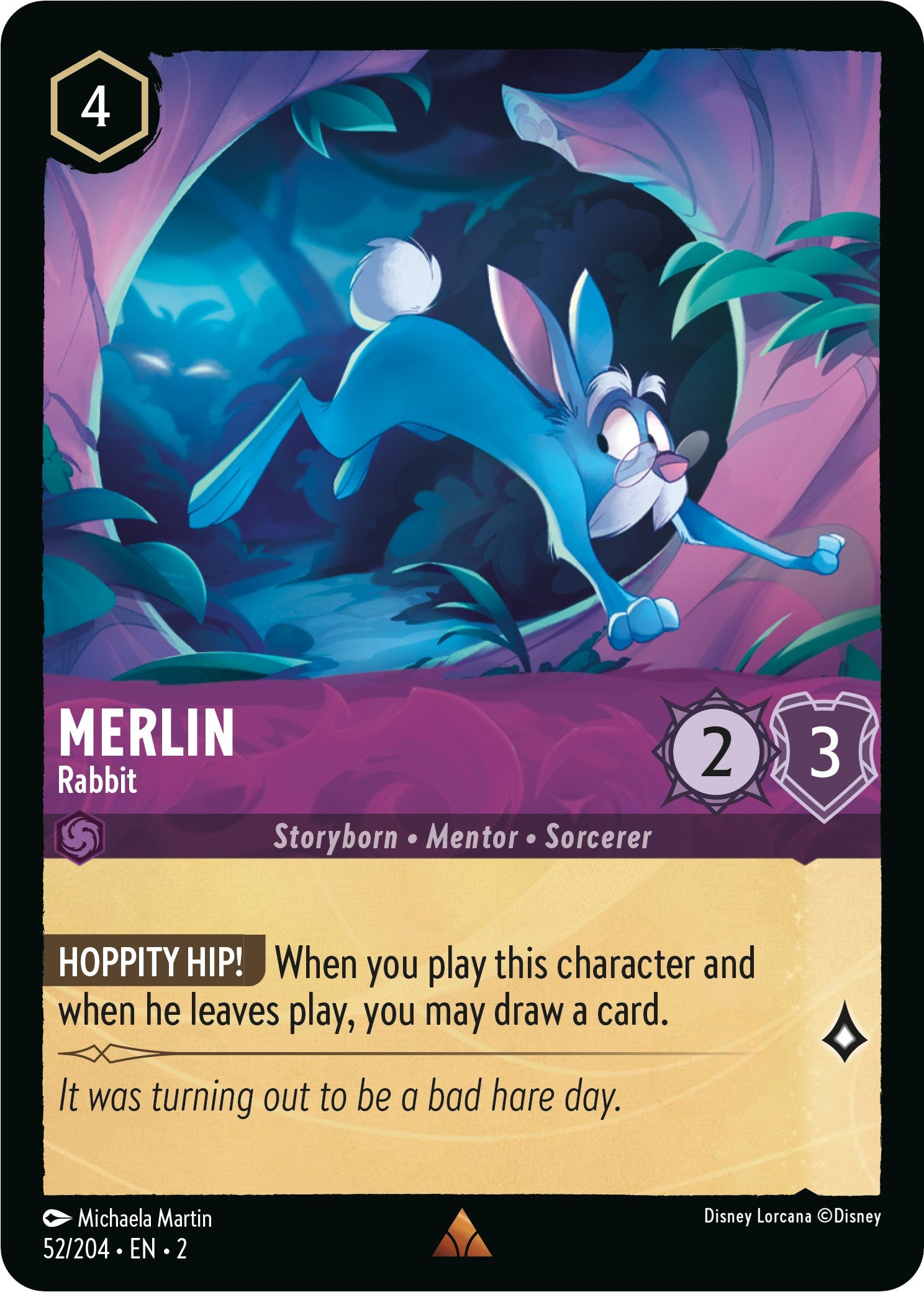 Merlin - Rabbit (52/204) [Rise of the Floodborn] | Tabernacle Games