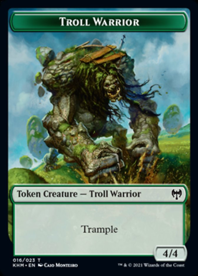 Troll Warrior Token [Kaldheim Tokens] | Tabernacle Games