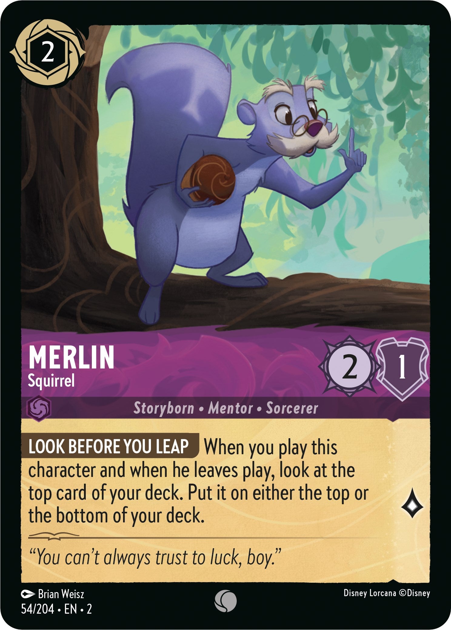 Merlin - Squirrel (54/204) [Rise of the Floodborn] | Tabernacle Games