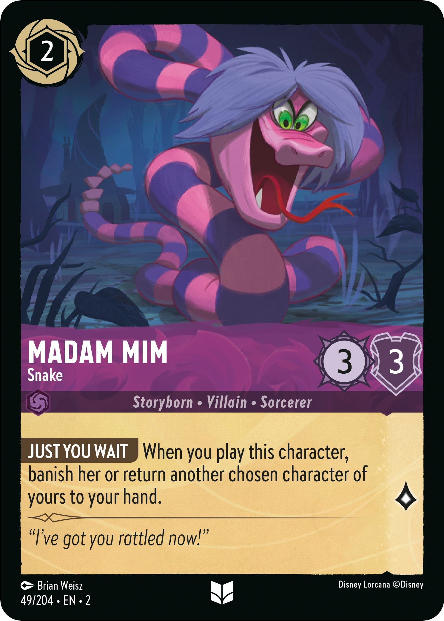 Madam Mim - Snake (49/204) [Rise of the Floodborn] | Tabernacle Games