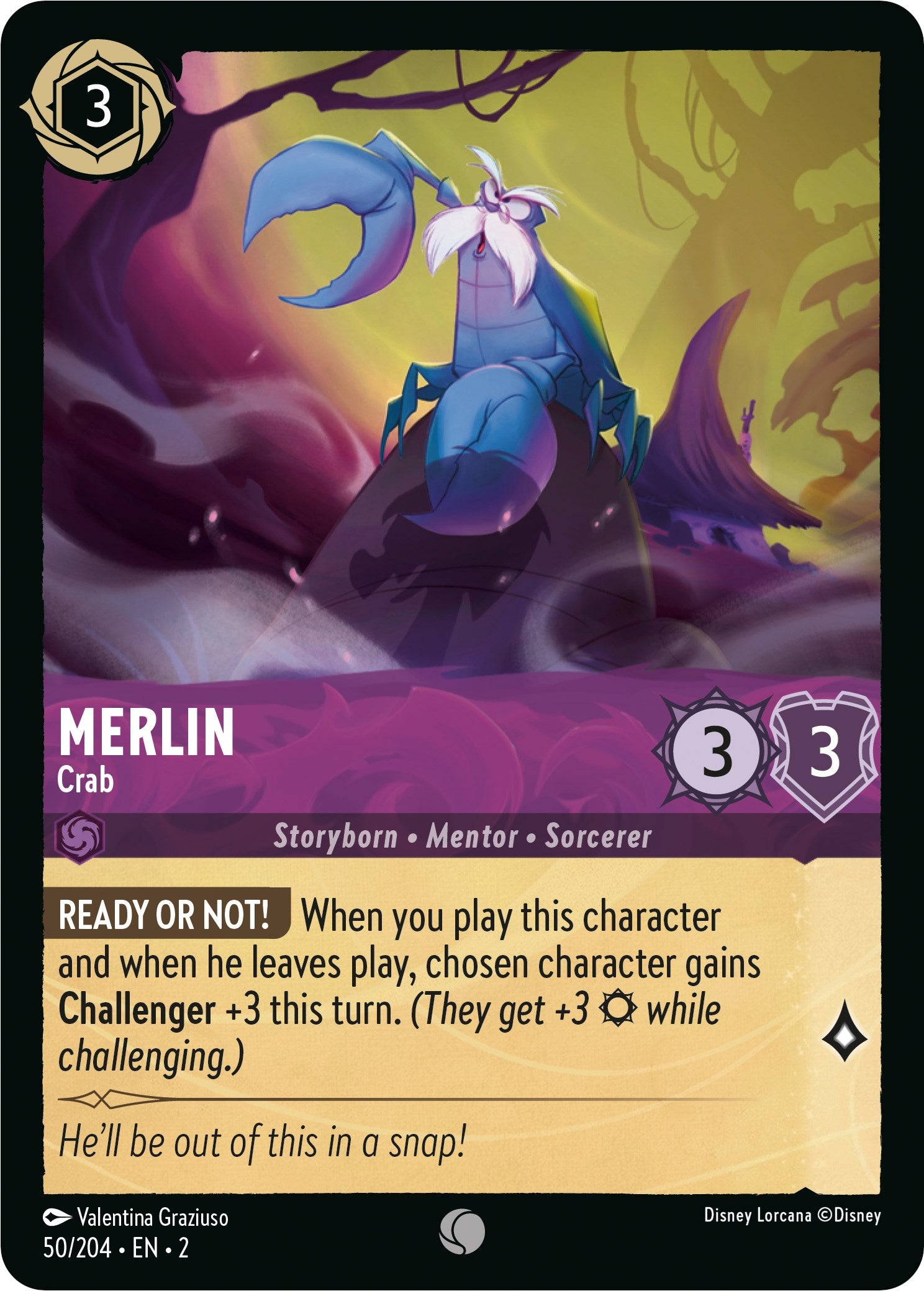 Merlin - Crab (50/204) [Rise of the Floodborn] | Tabernacle Games