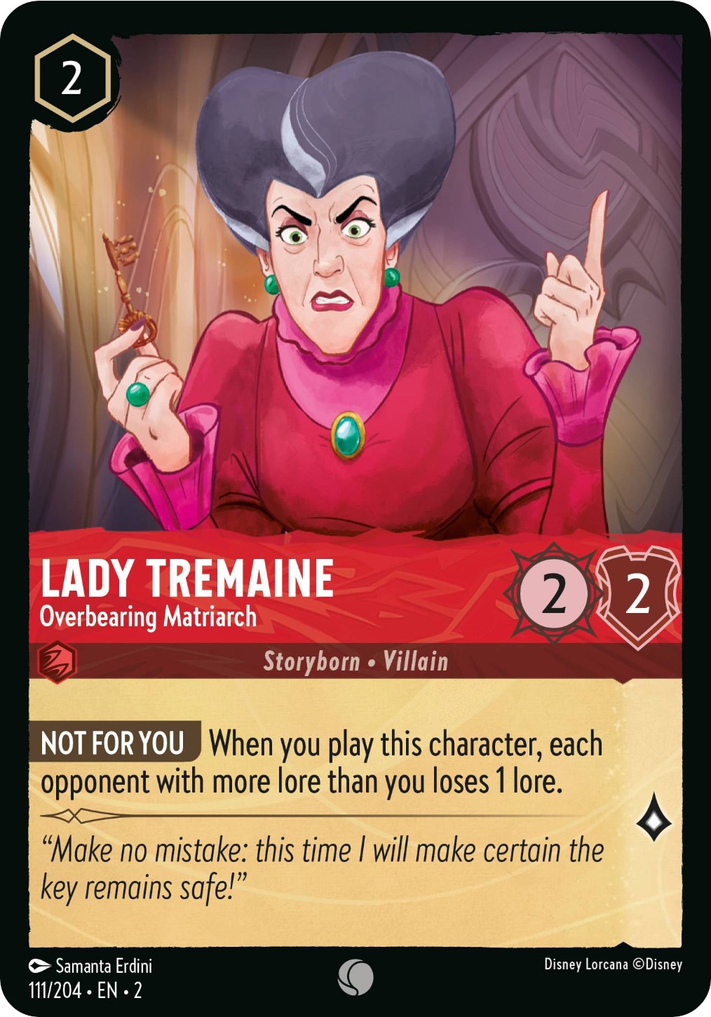 Lady Tremaine - Overbearing Matriarch (111/204) [Rise of the Floodborn] | Tabernacle Games