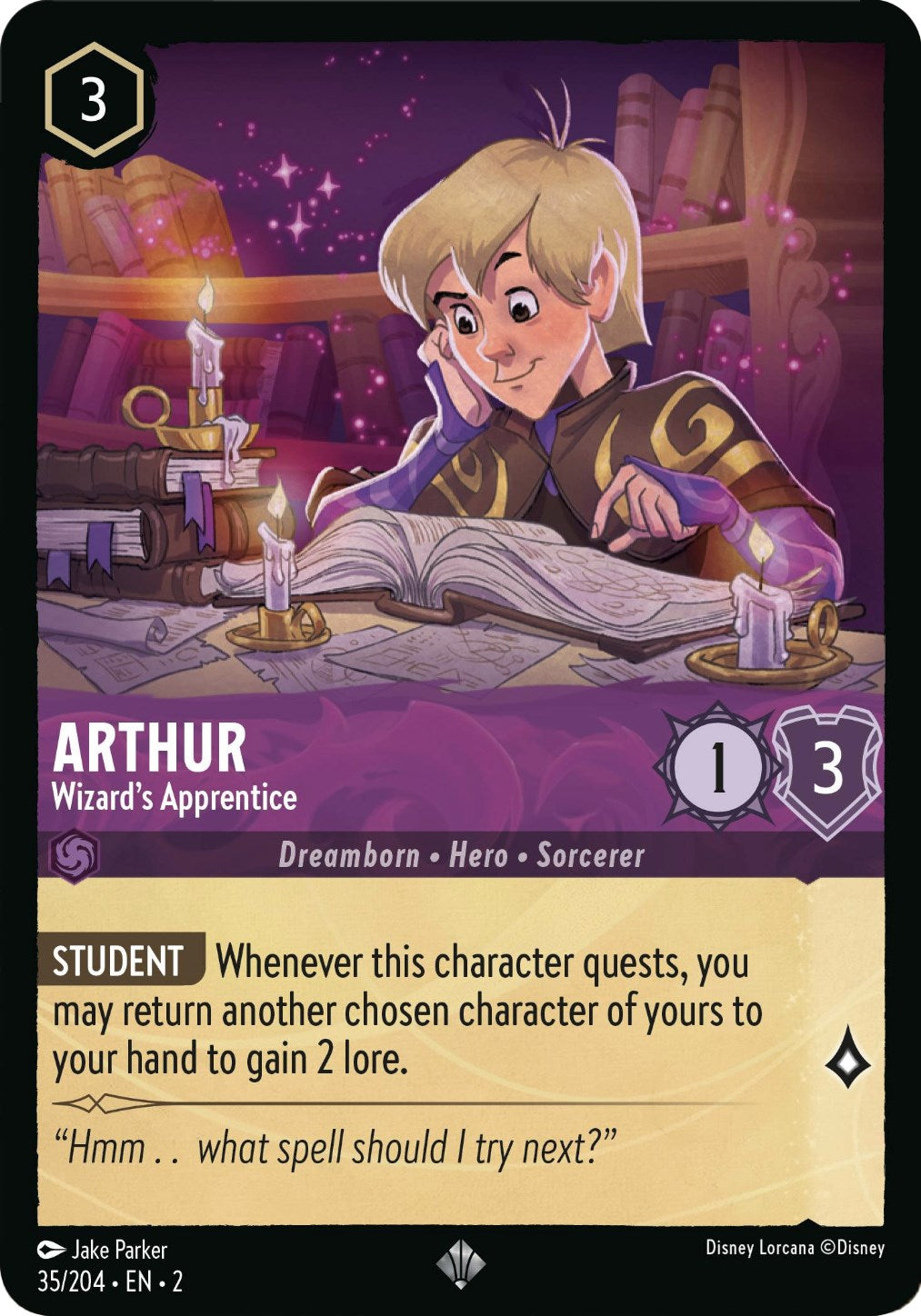 Arthur - Wizard's Apprentice (35/204) [Rise of the Floodborn] | Tabernacle Games