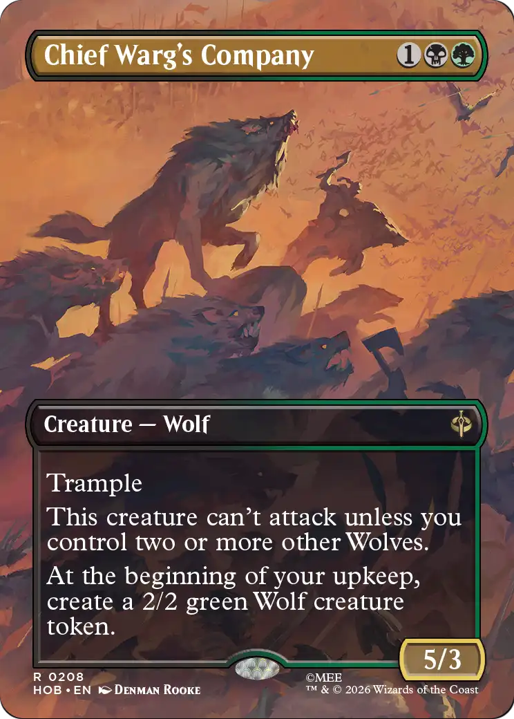 Chief Warg's Company (Borderless) [The Hobbit] | Tabernacle Games