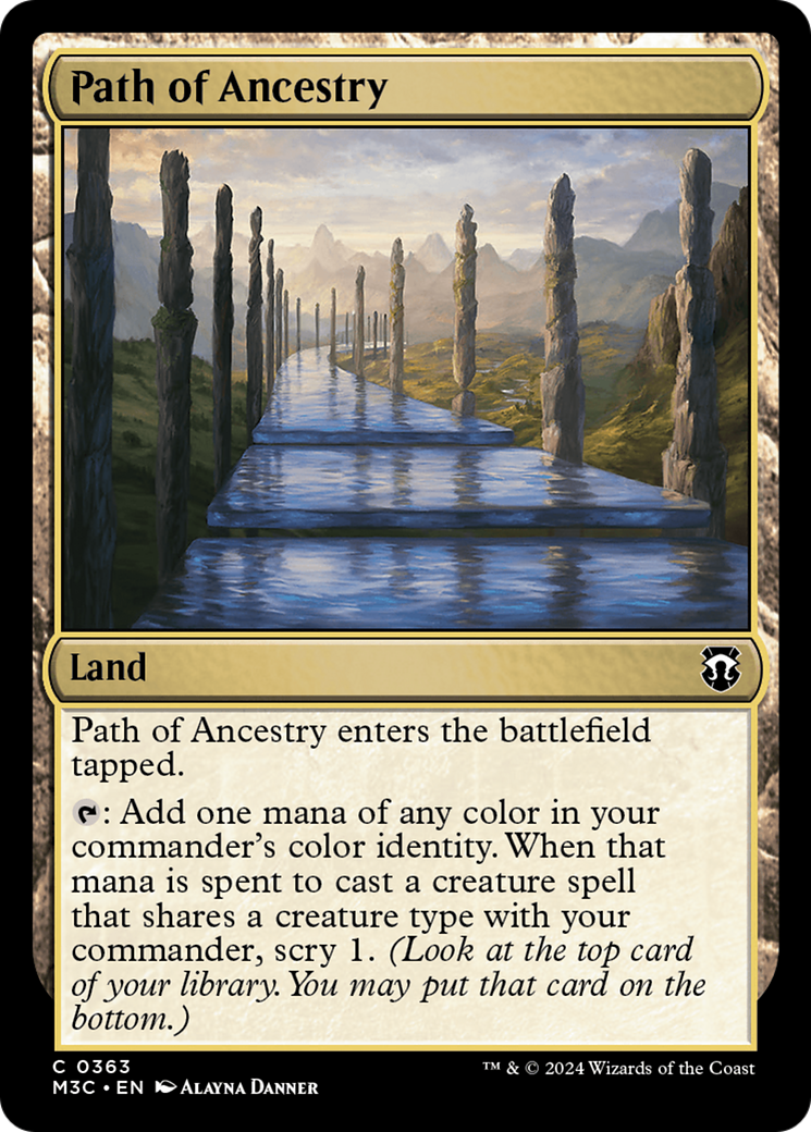 Path of Ancestry (Ripple Foil) [Modern Horizons 3 Commander] | Tabernacle Games