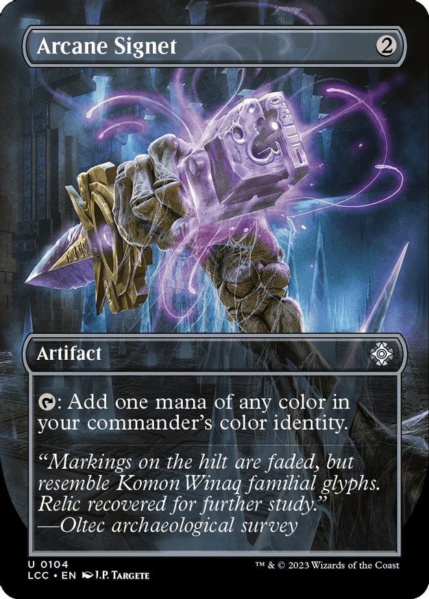 Arcane Signet (Borderless) [The Lost Caverns of Ixalan Commander] | Tabernacle Games