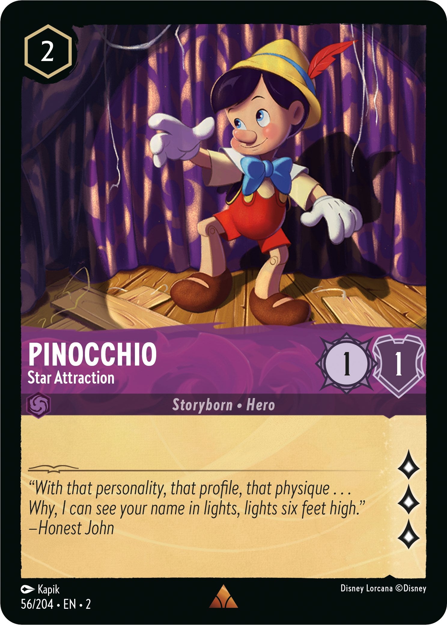 Pinocchio - Star Attraction (56/204) [Rise of the Floodborn] | Tabernacle Games