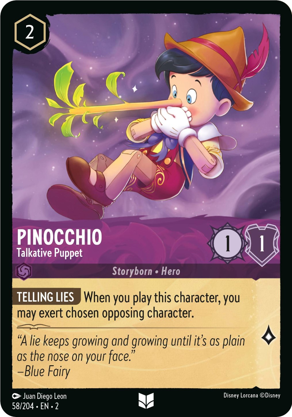Pinocchio - Talkative Puppet (58/204) [Rise of the Floodborn] | Tabernacle Games