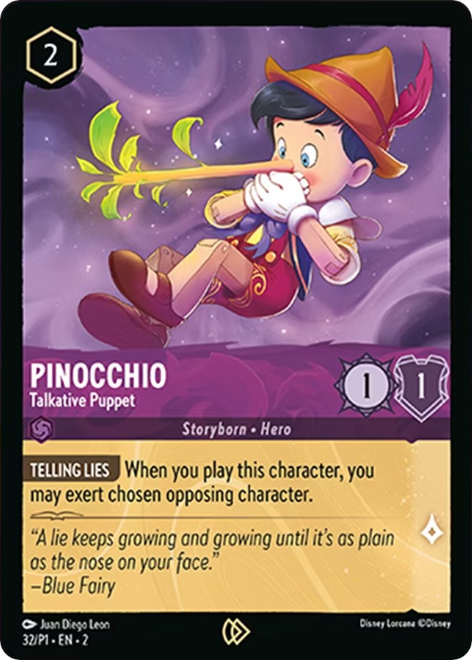Pinocchio - Talkative Puppet (32) [Promo Cards] | Tabernacle Games