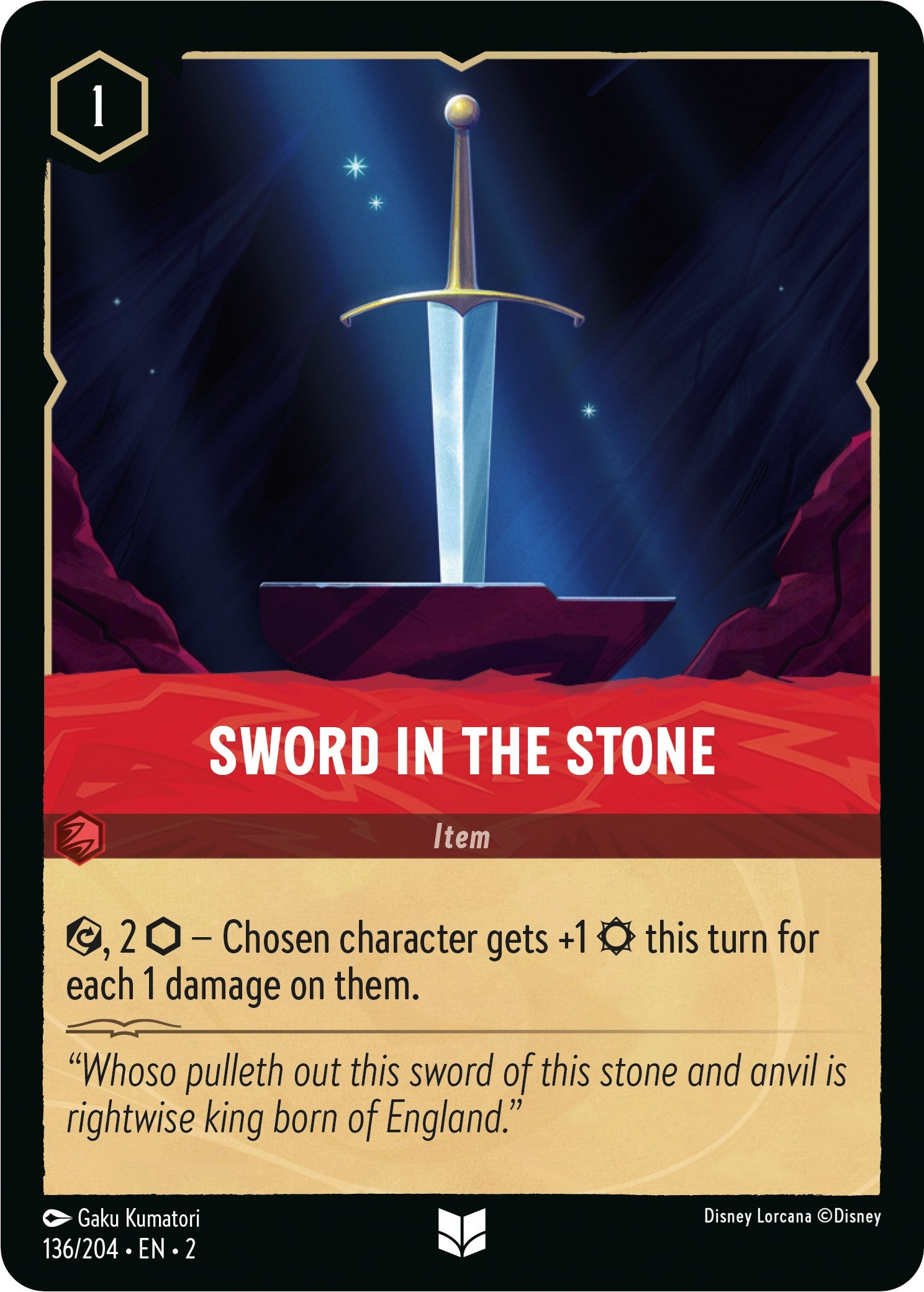 Sword in the Stone (136/204) [Rise of the Floodborn] | Tabernacle Games