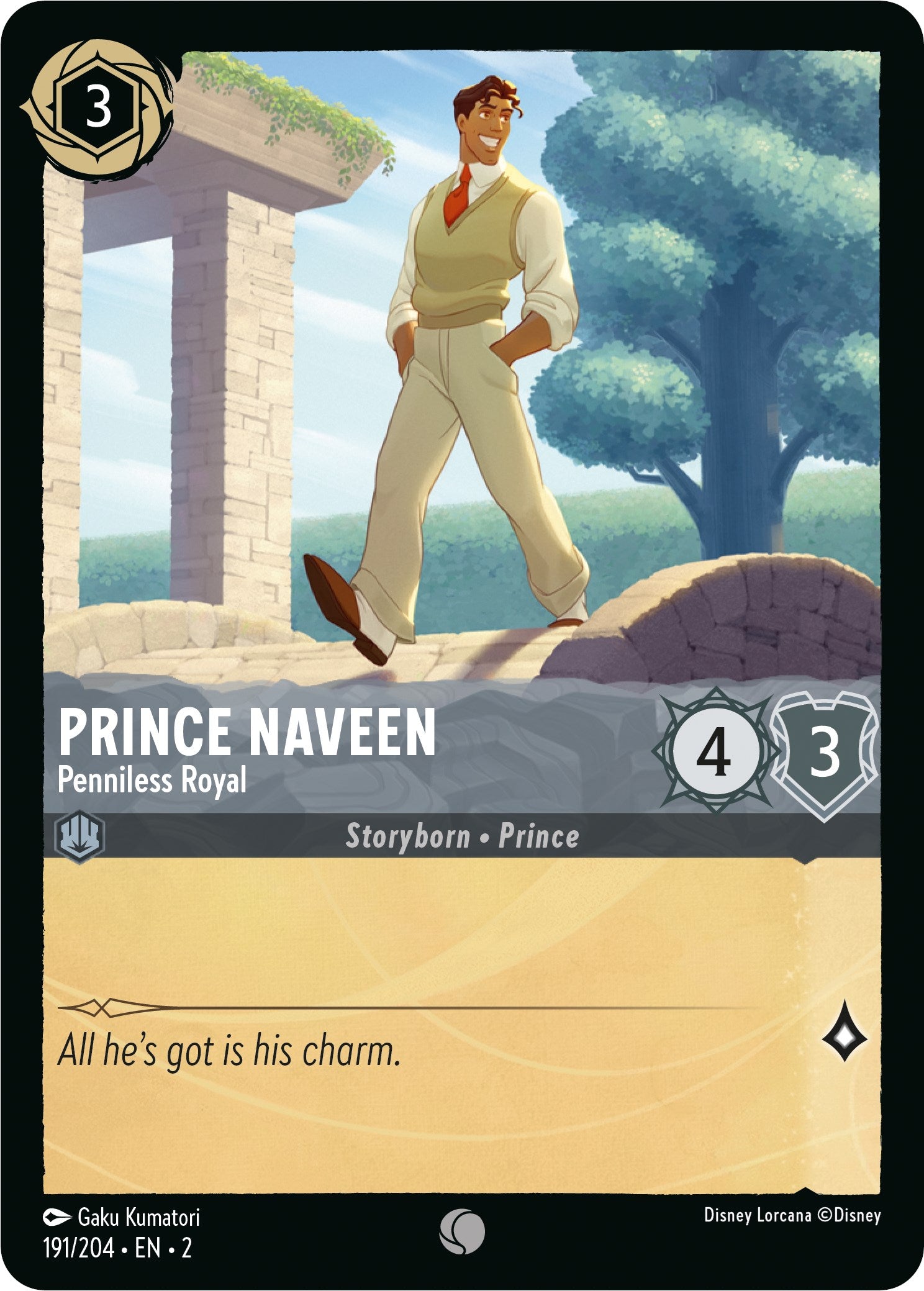 Prince Naveen - Penniless Royal (191/204) [Rise of the Floodborn] | Tabernacle Games