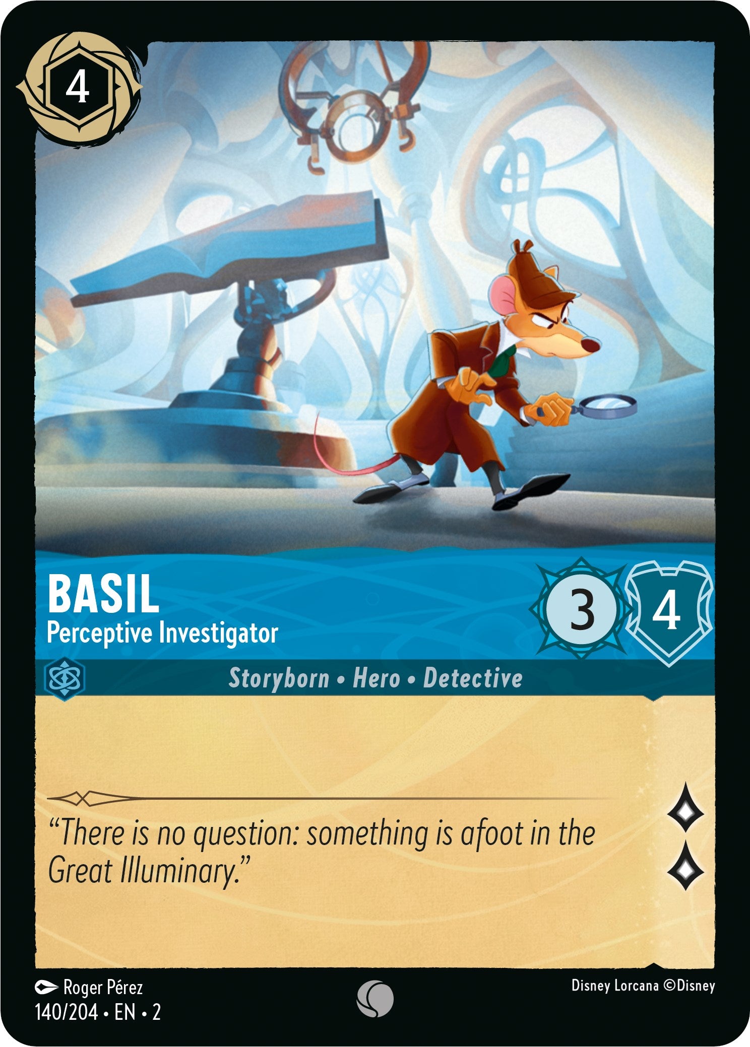 Basil - Perceptive Investigator (140/204) [Rise of the Floodborn] | Tabernacle Games