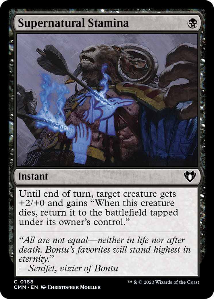 Supernatural Stamina [Commander Masters] | Tabernacle Games