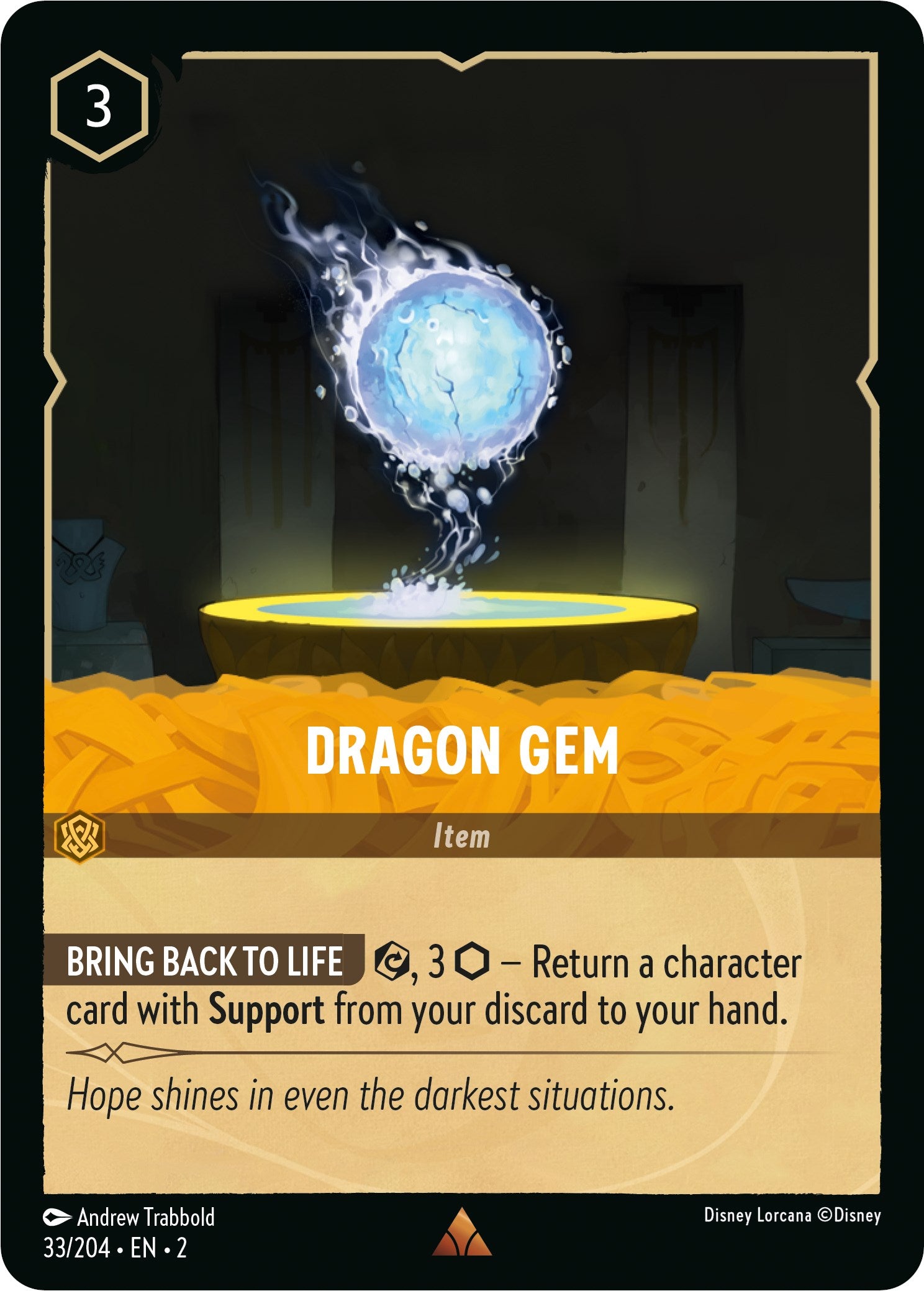 Dragon Gem (33/204) [Rise of the Floodborn] | Tabernacle Games