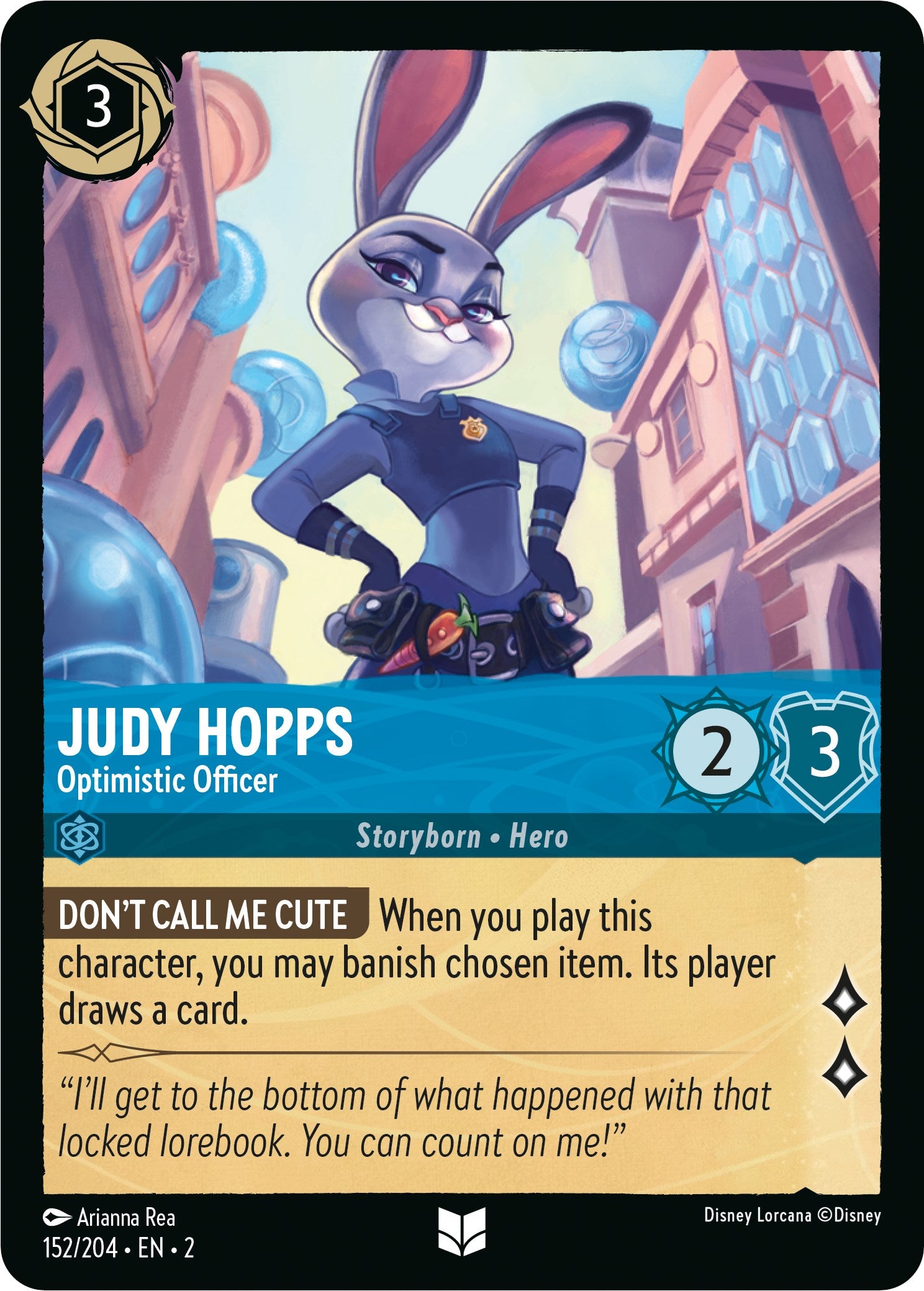 Judy Hopps - Optimistic Officer (152/204) [Rise of the Floodborn] | Tabernacle Games