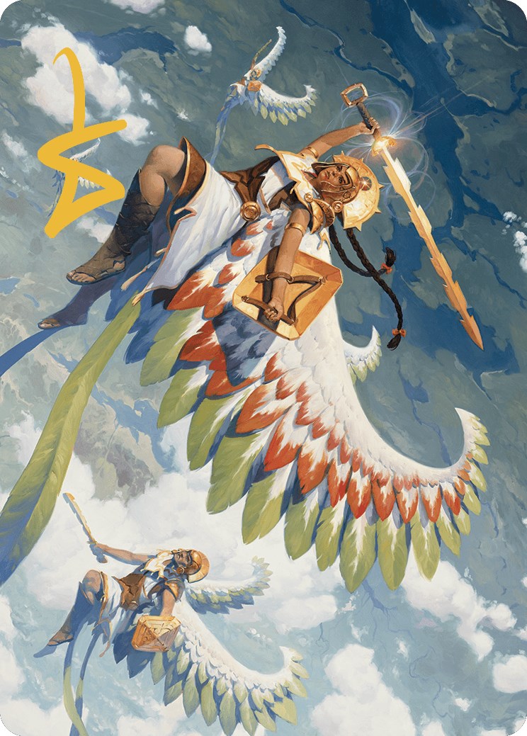 Resplendent Angel Art Card (5/81) (Gold-Stamped Signature) [The Lost Caverns of Ixalan Art Series] | Tabernacle Games
