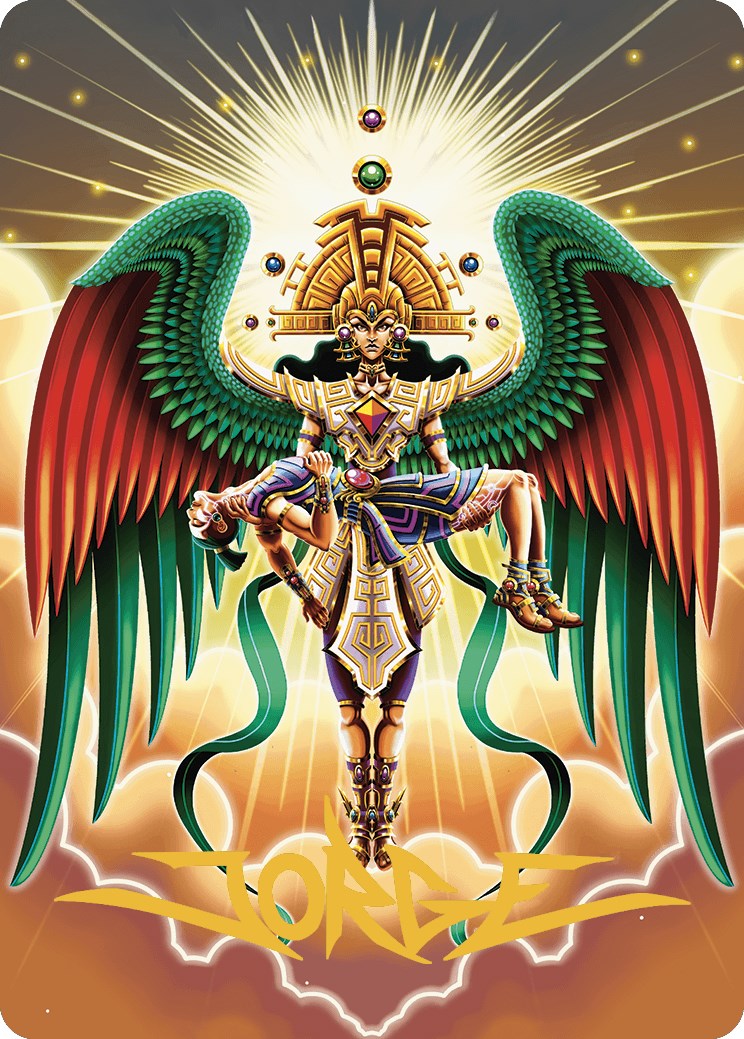 Resplendent Angel Art Card (59/81) (Gold-Stamped Signature) [The Lost Caverns of Ixalan Art Series] | Tabernacle Games
