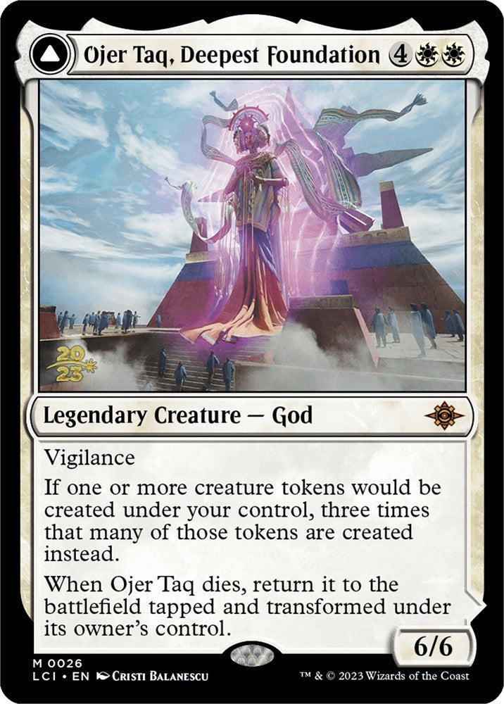 Ojer Taq, Deepest Foundation // Temple of Civilization [The Lost Caverns of Ixalan Prerelease Cards] | Tabernacle Games