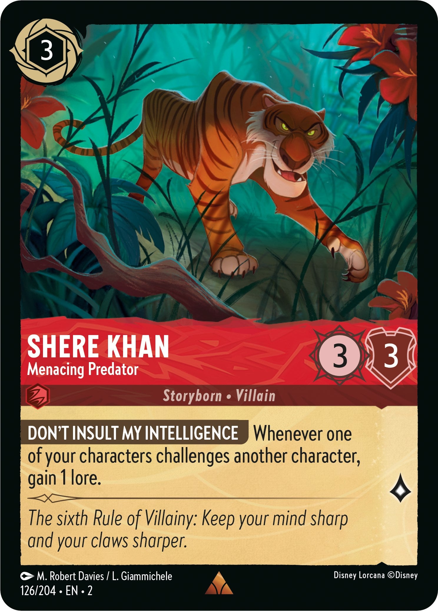 Shere Khan - Menacing Predator (126/204) [Rise of the Floodborn] | Tabernacle Games