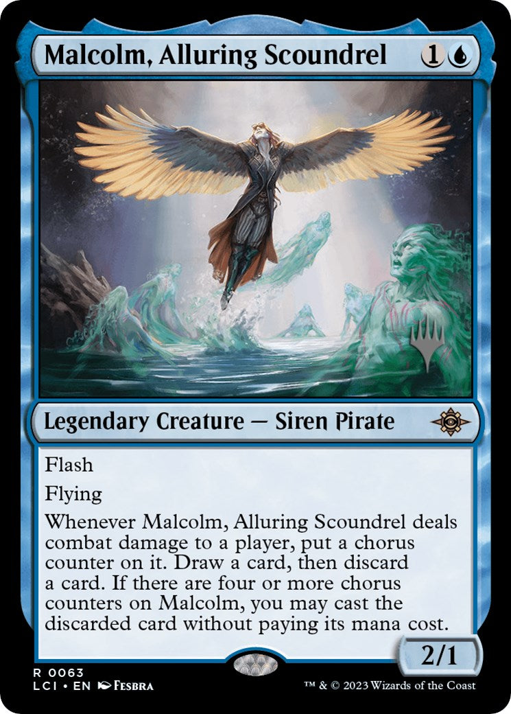 Malcolm, Alluring Scoundrel (Promo Pack) [The Lost Caverns of Ixalan Promos] | Tabernacle Games