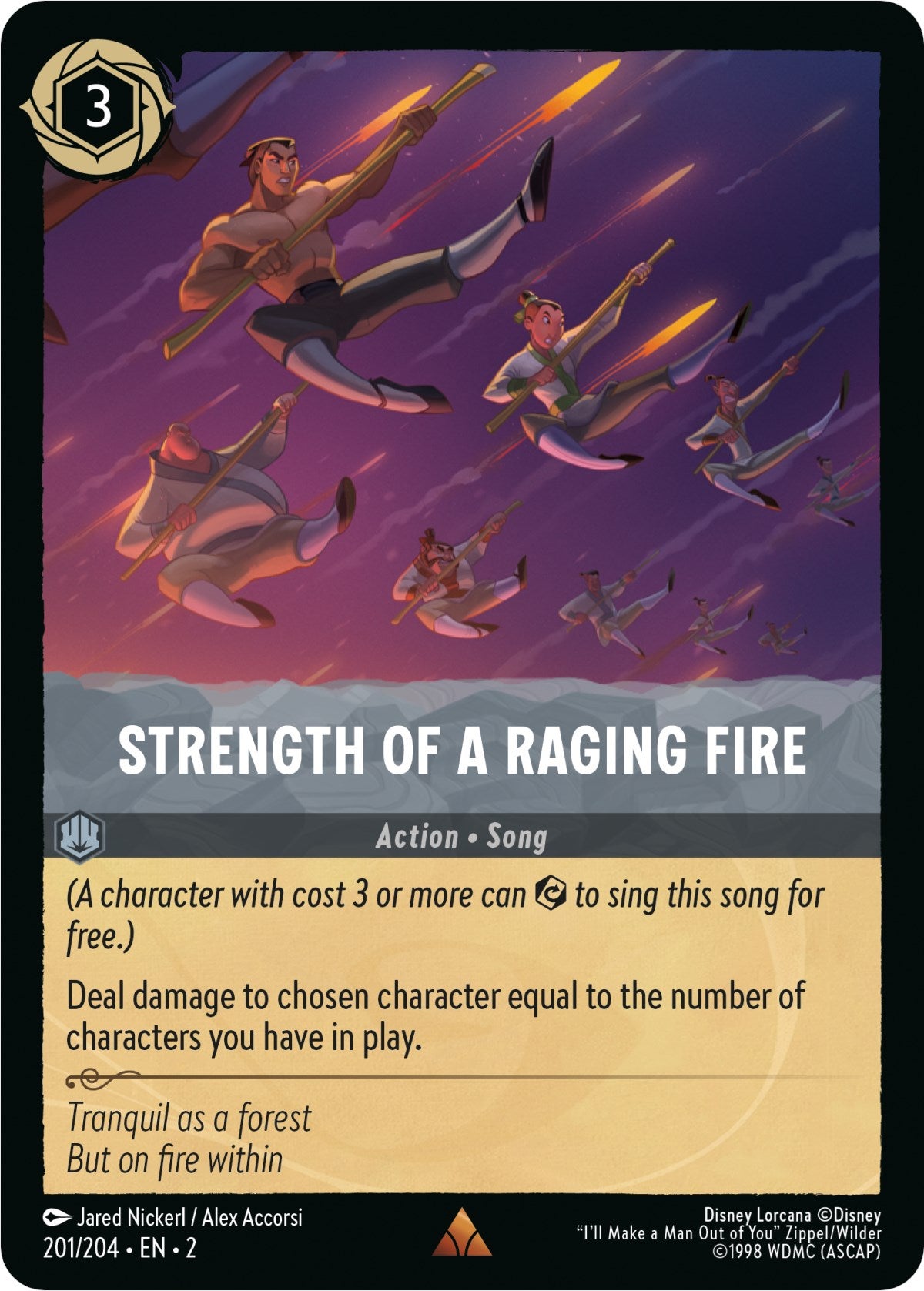Strength of a Raging Fire (201/204) [Rise of the Floodborn] | Tabernacle Games