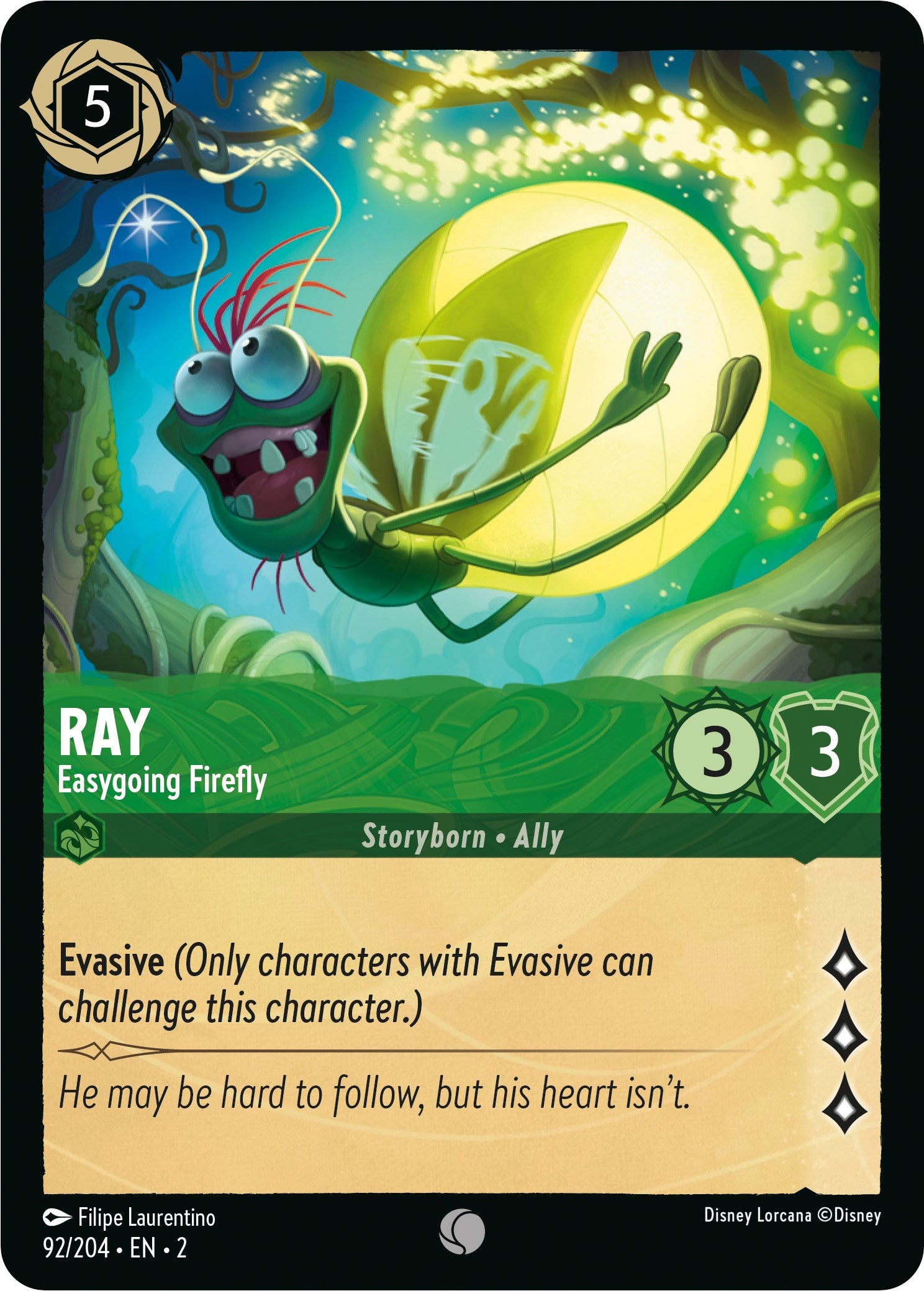 Ray - Easygoing Firefly (92/204) [Rise of the Floodborn] | Tabernacle Games