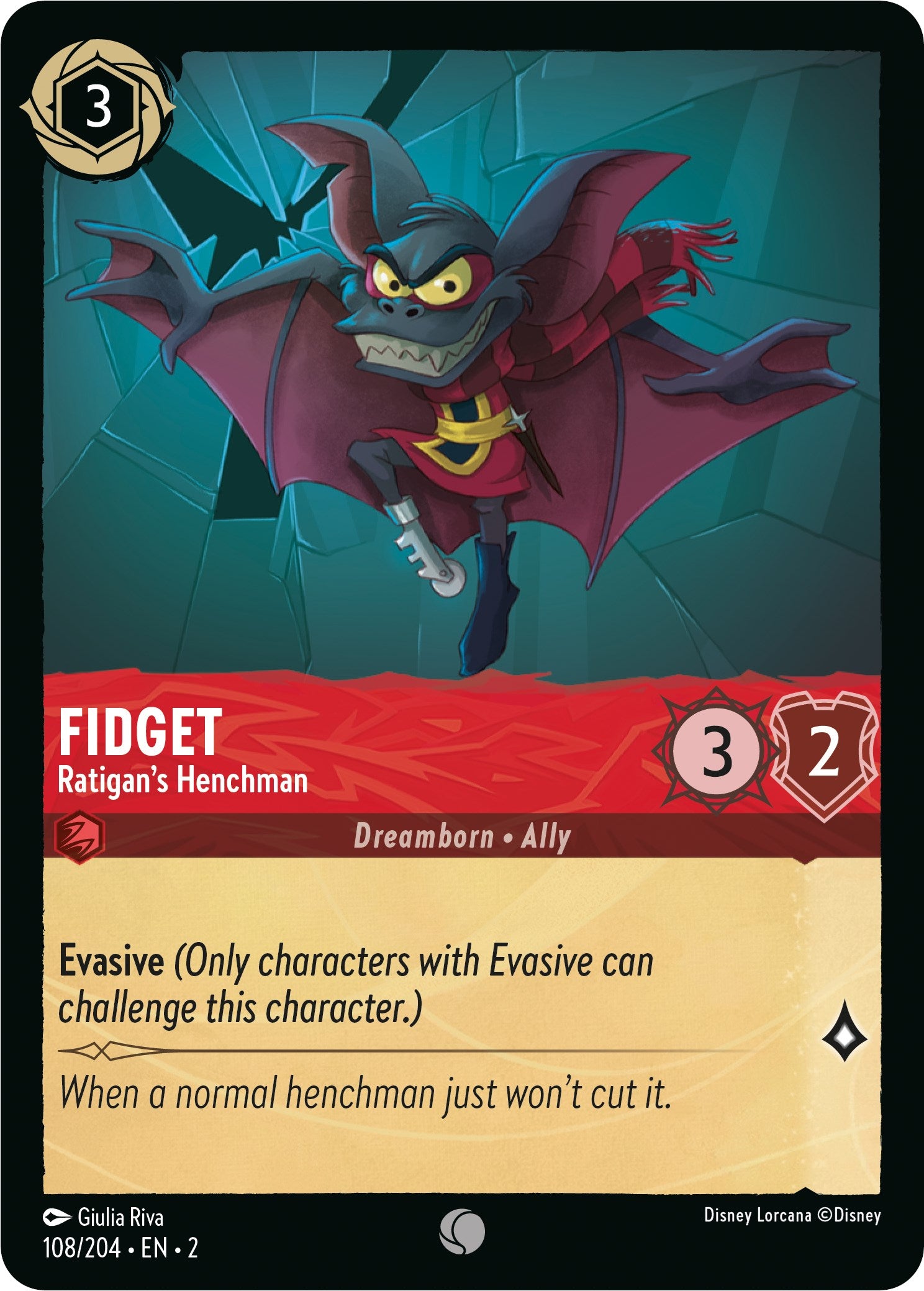 Fidget - Ratigan's Henchman (108/204) [Rise of the Floodborn] | Tabernacle Games