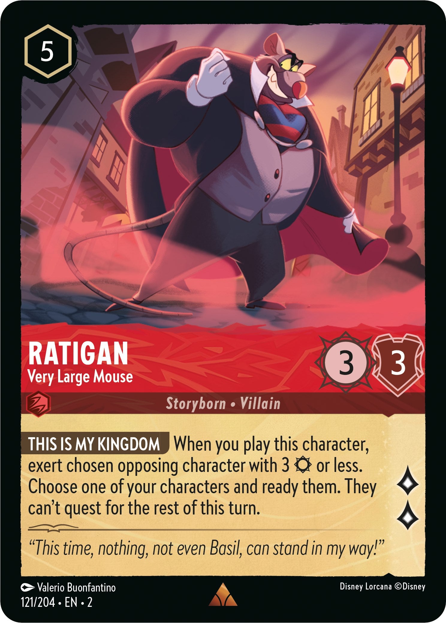 Ratigan - Very Large Mouse (121/204) [Rise of the Floodborn] | Tabernacle Games