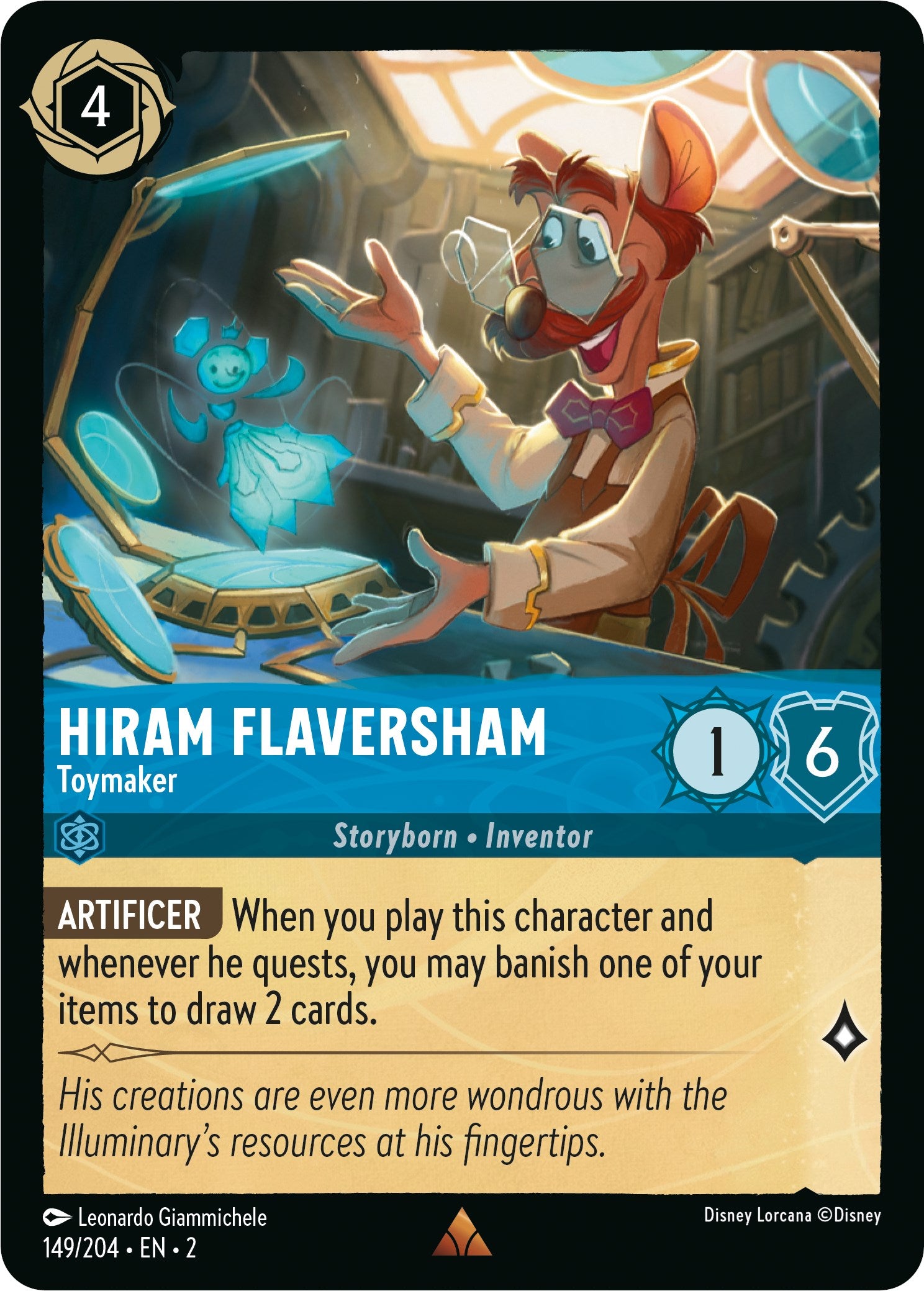 Hiram Flaversham - Toymaker (149/204) [Rise of the Floodborn] | Tabernacle Games