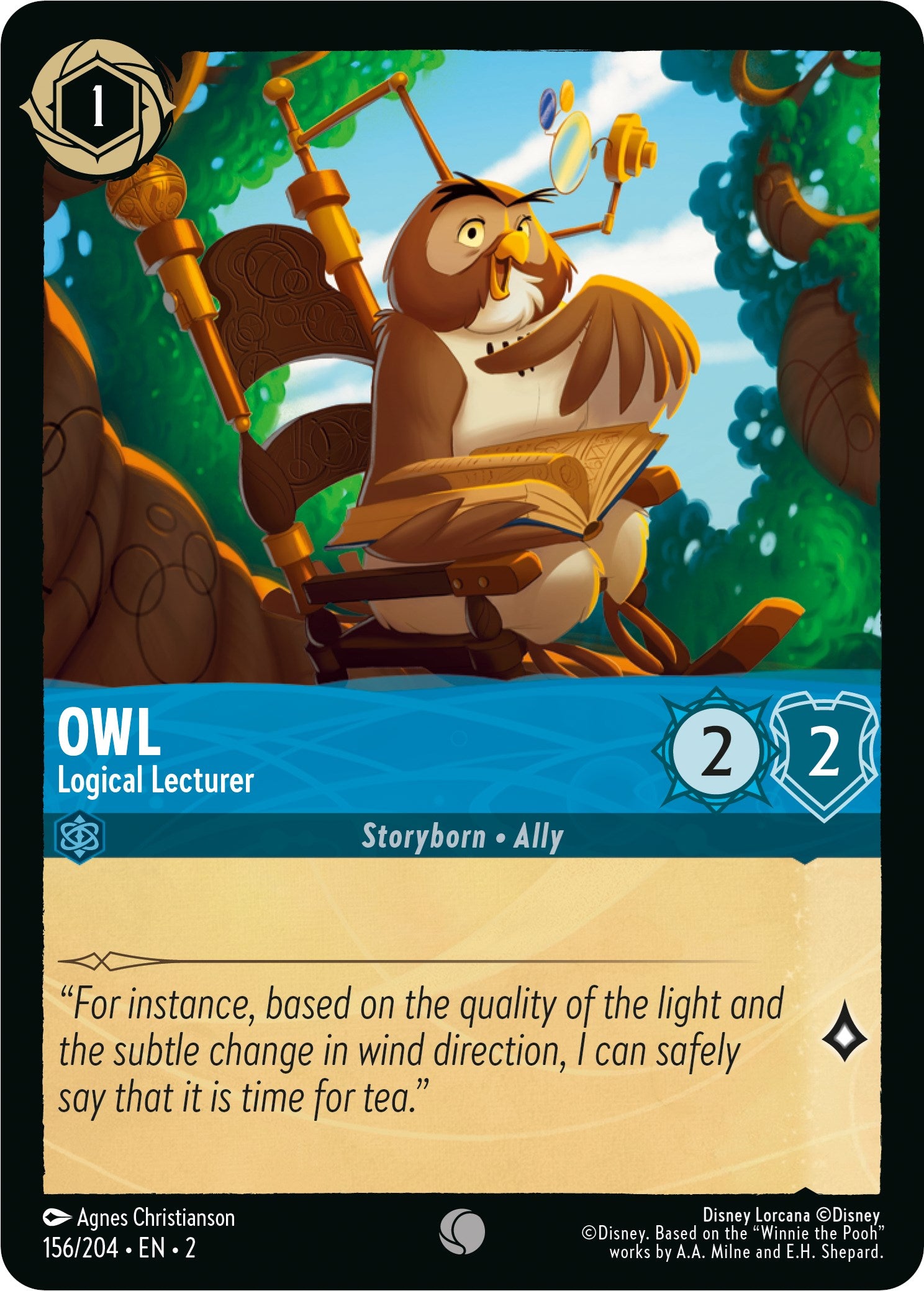 Owl - Logical Lecturer (156/204) [Rise of the Floodborn] | Tabernacle Games