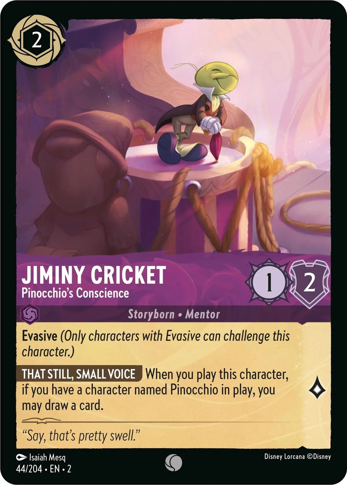Jiminy Cricket - Pinocchio's Conscience (44/204) [Rise of the Floodborn] | Tabernacle Games